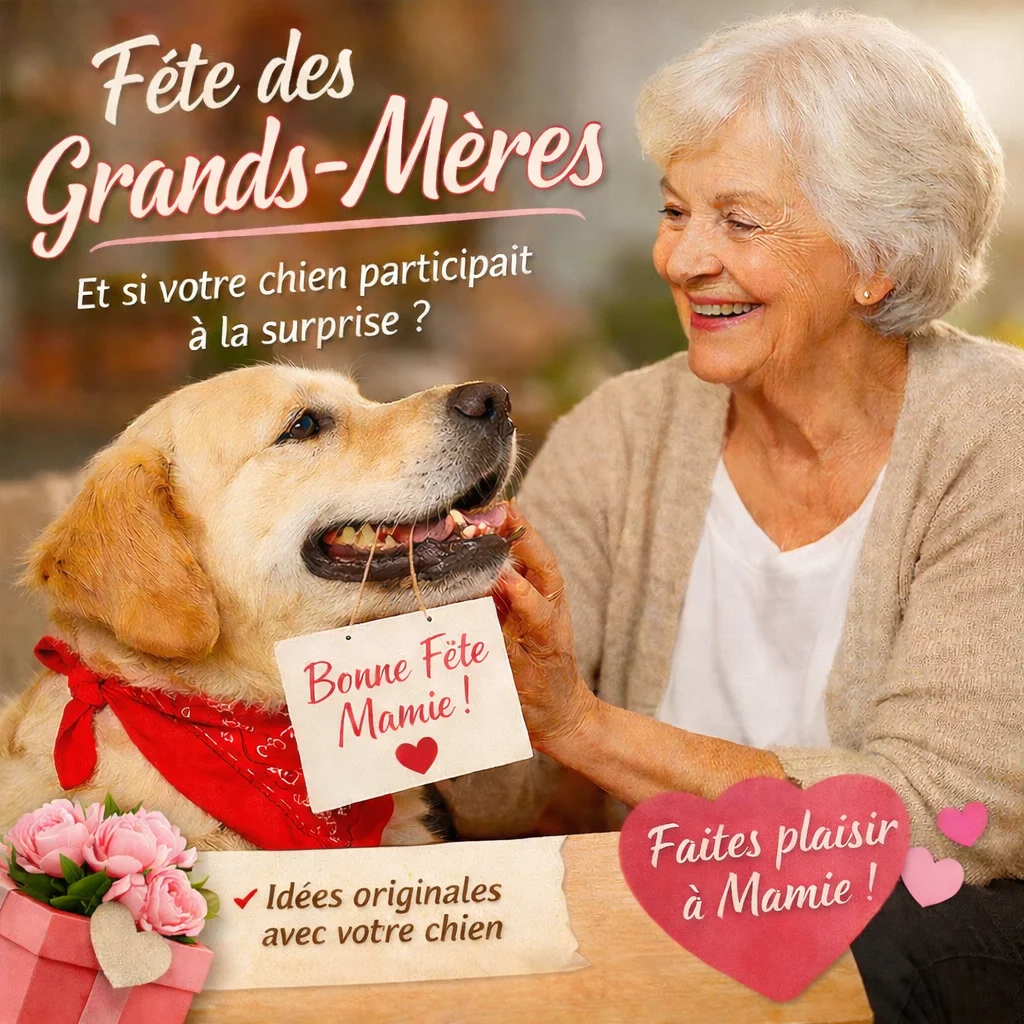 Fête des grands-mères - et si votre chien participait à la surprise