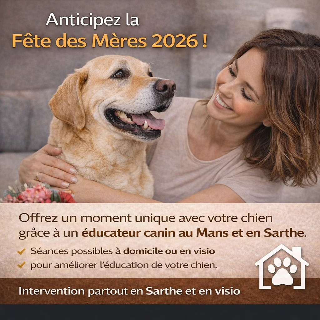offrez une séance avec un éducateur canin pour la fête des mères